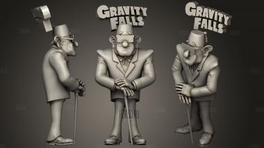 Grunkle Stan Pines stl model for CNC